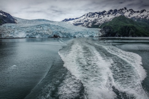 Leaving Aialik Glacier