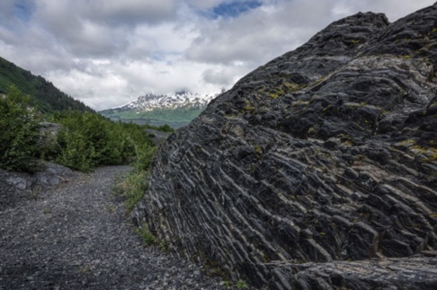 Bed rock at Exit Glacier