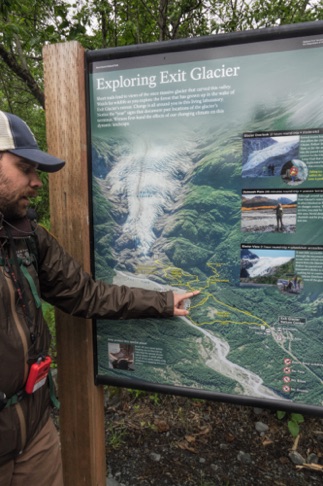 Map to Exit Glacier