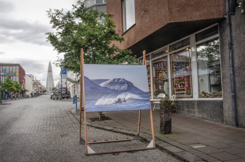 Surfing next to snow?